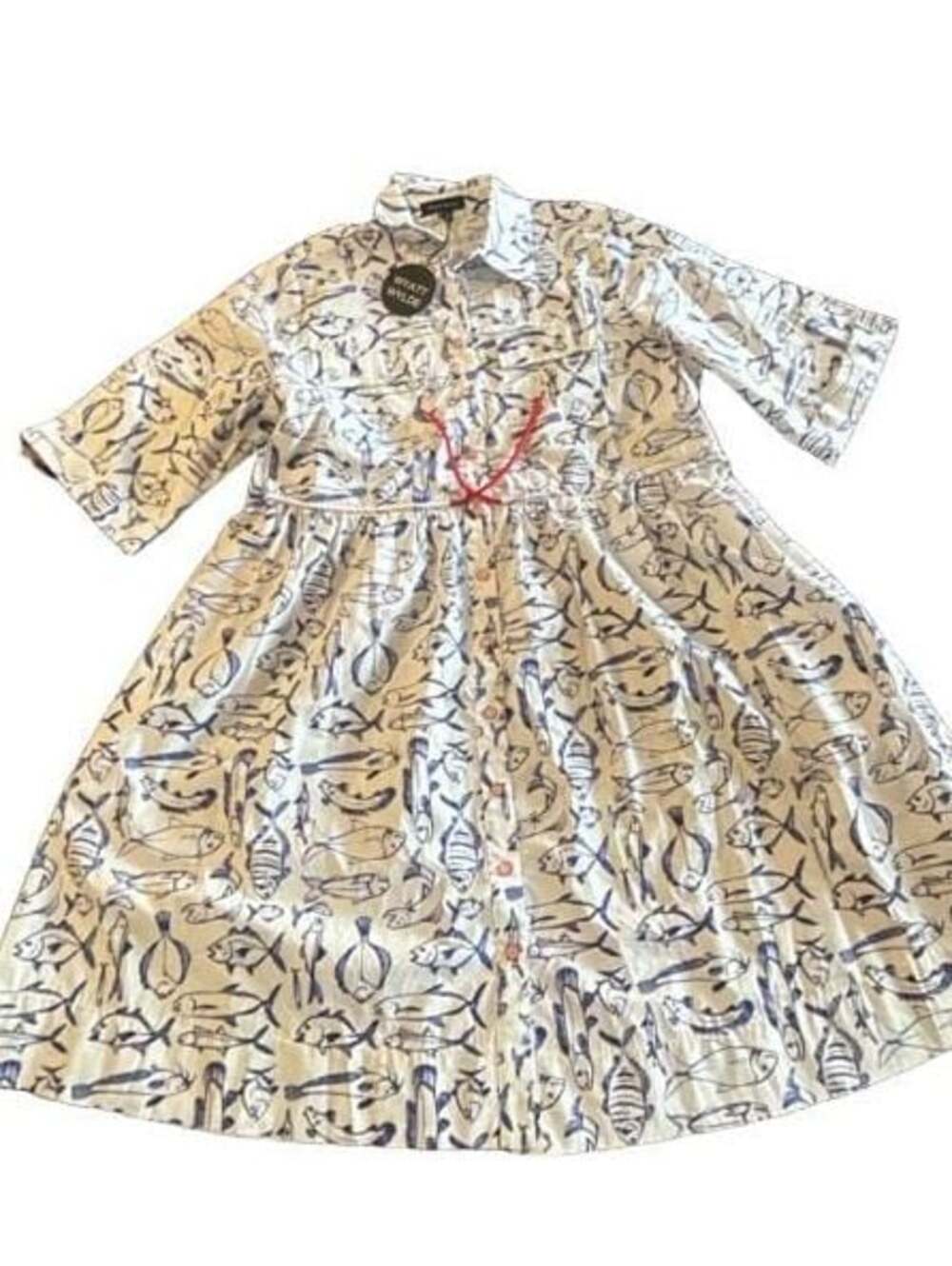 Marina Dress Mini – Fish Print – Size 8 - Picture 13 of 16